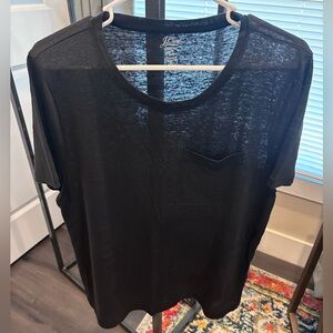 J. Crew Black Short Sleeve Tee